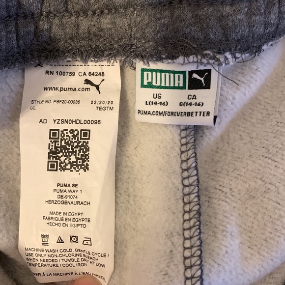 Boys Puma sweats large 14-16, like new - Picture 2 of 5